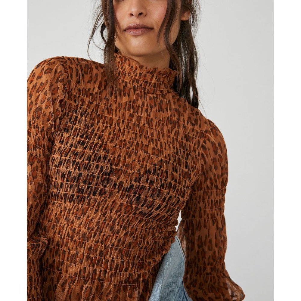 🎉LAST CHANCE🎉 FREE PEOPLE Hello There Top / Leopard Combo - Picture 8 of 9